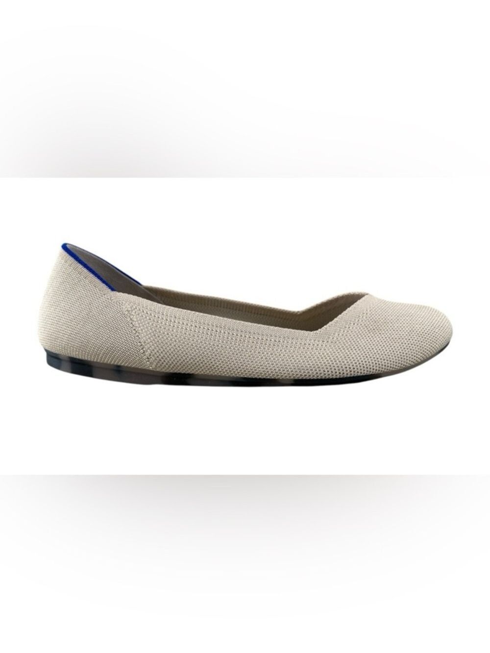 Rothys Women’s Rounded Toe V Shaped Vamp Beige Washable Slip On Ballet Sz 11